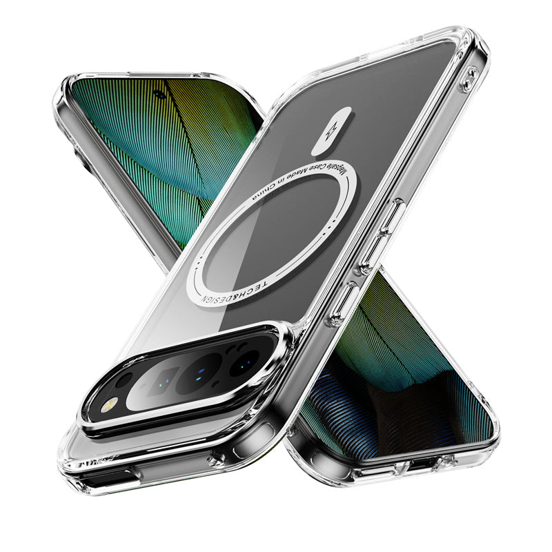 Transparent MagSafe Case for Pixel 9 Pro XL, 8 Pro, 8A - Shockproof & Clear