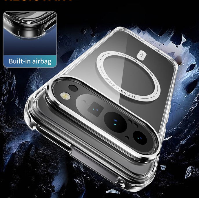 Transparent MagSafe Case for Pixel 9 Pro XL, 8 Pro, 8A - Shockproof & Clear