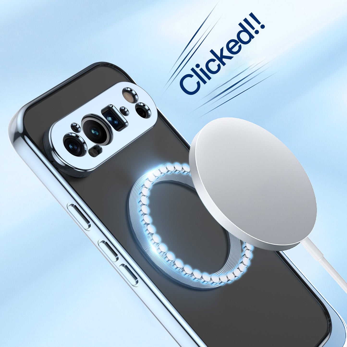 Clear MagSafe Pixel 9, 8, 7 Shockproof Case with Lens Guard