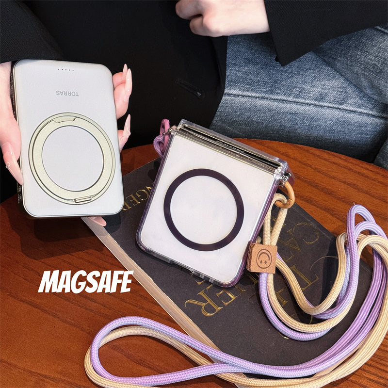 MagStrap Z Flip 6 – Crossbody Magnetic Case with Lanyard & MagSafe