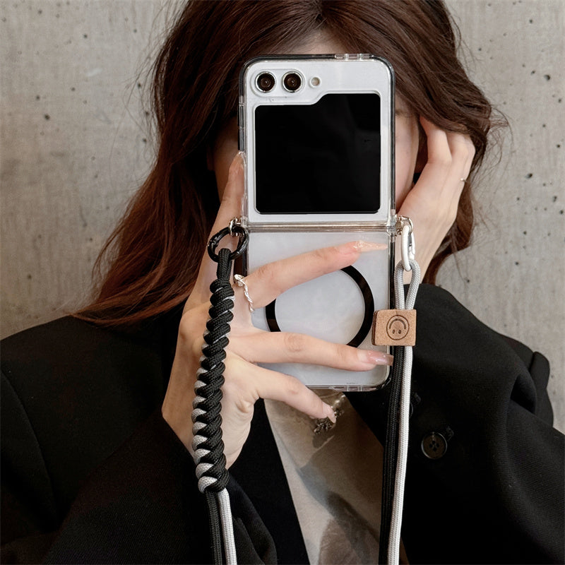 MagStrap Z Flip 6 – Crossbody Magnetic Case with Lanyard & MagSafe