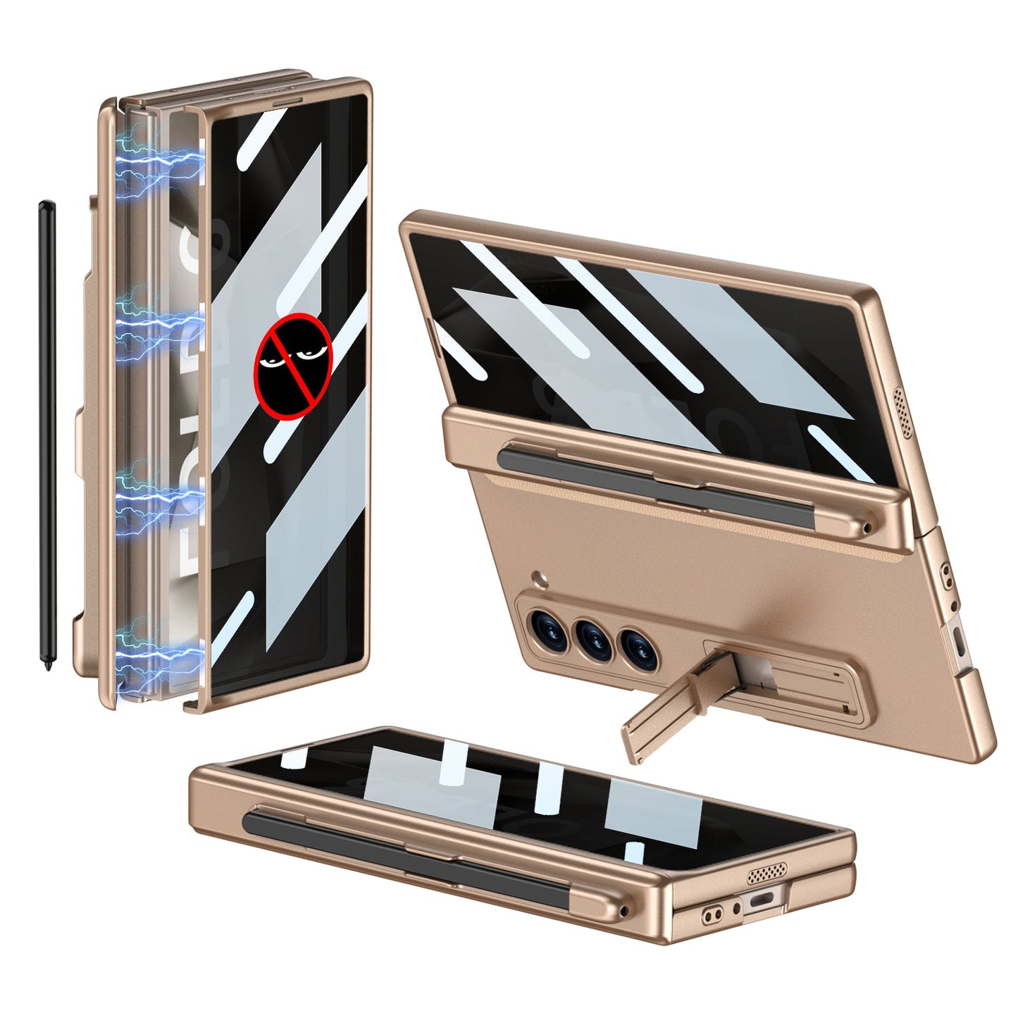 Privacy Z Fold 6 - Magnetic Hinge & Anti-Peep Shield Case