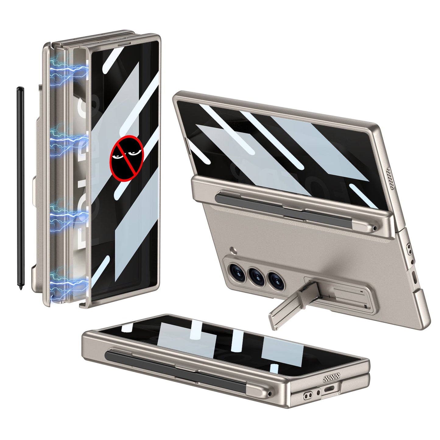 Privacy Z Fold 6 - Magnetic Hinge & Anti-Peep Shield Case