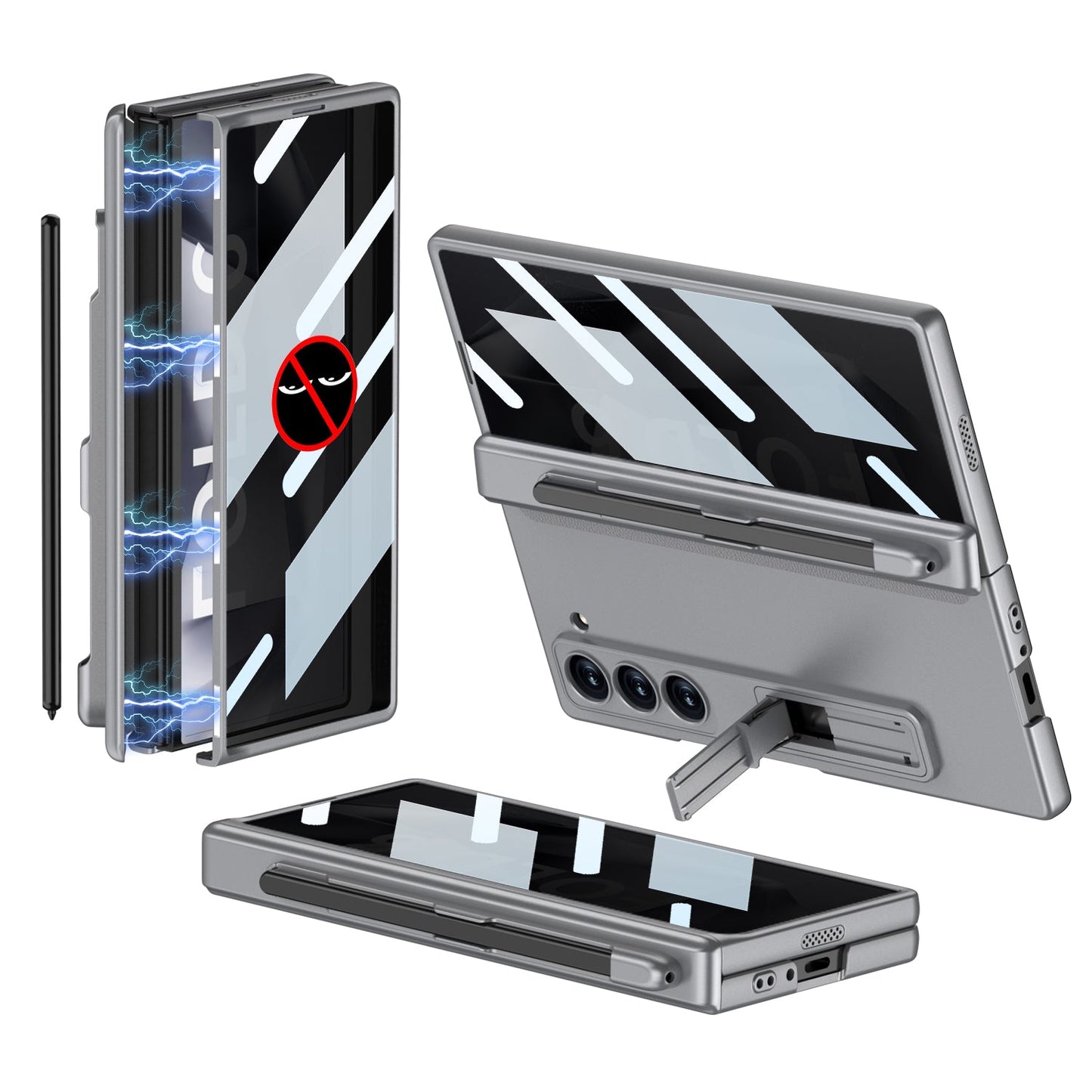 Privacy Z Fold 6 - Magnetic Hinge & Anti-Peep Shield Case