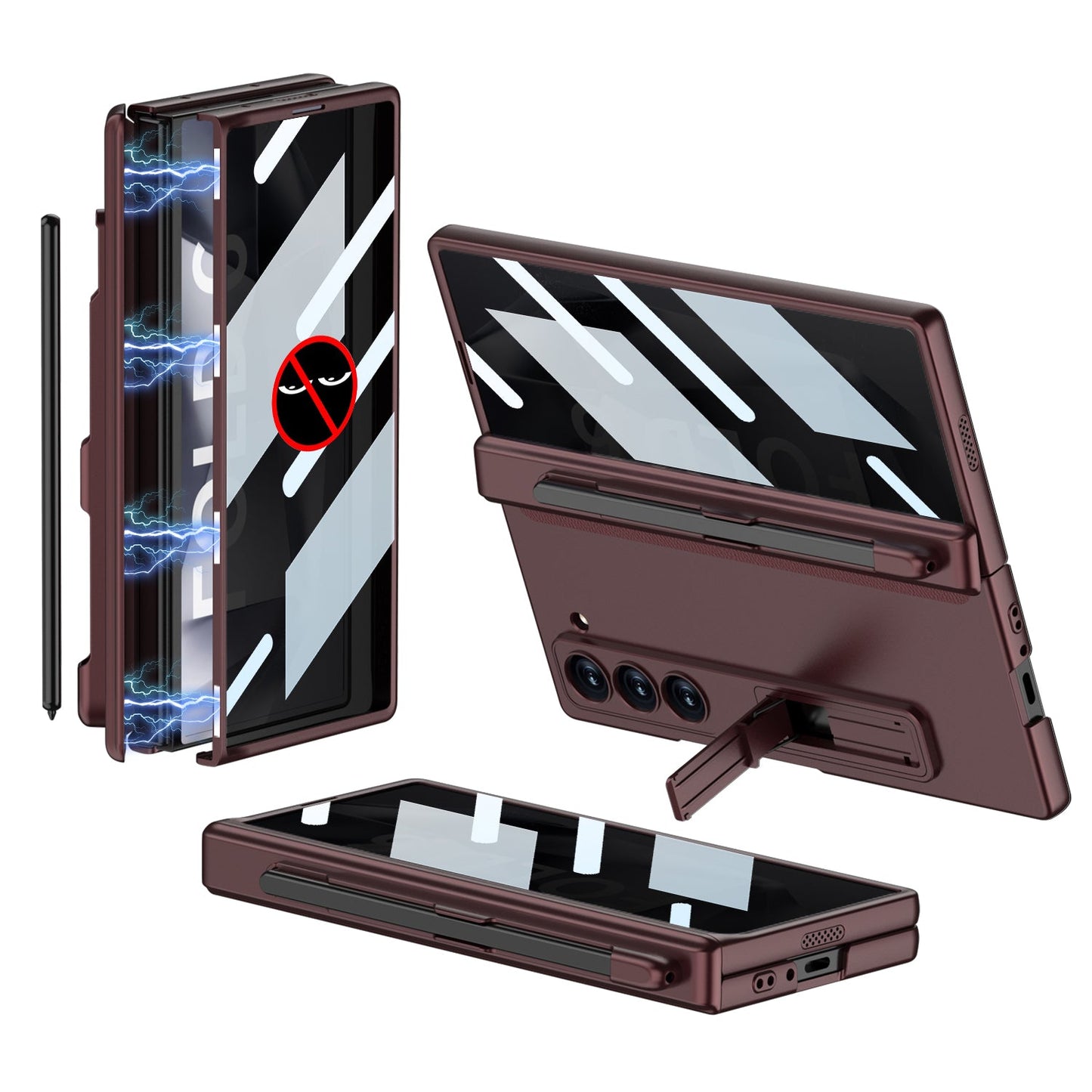Privacy Z Fold 6 - Magnetic Hinge & Anti-Peep Shield Case