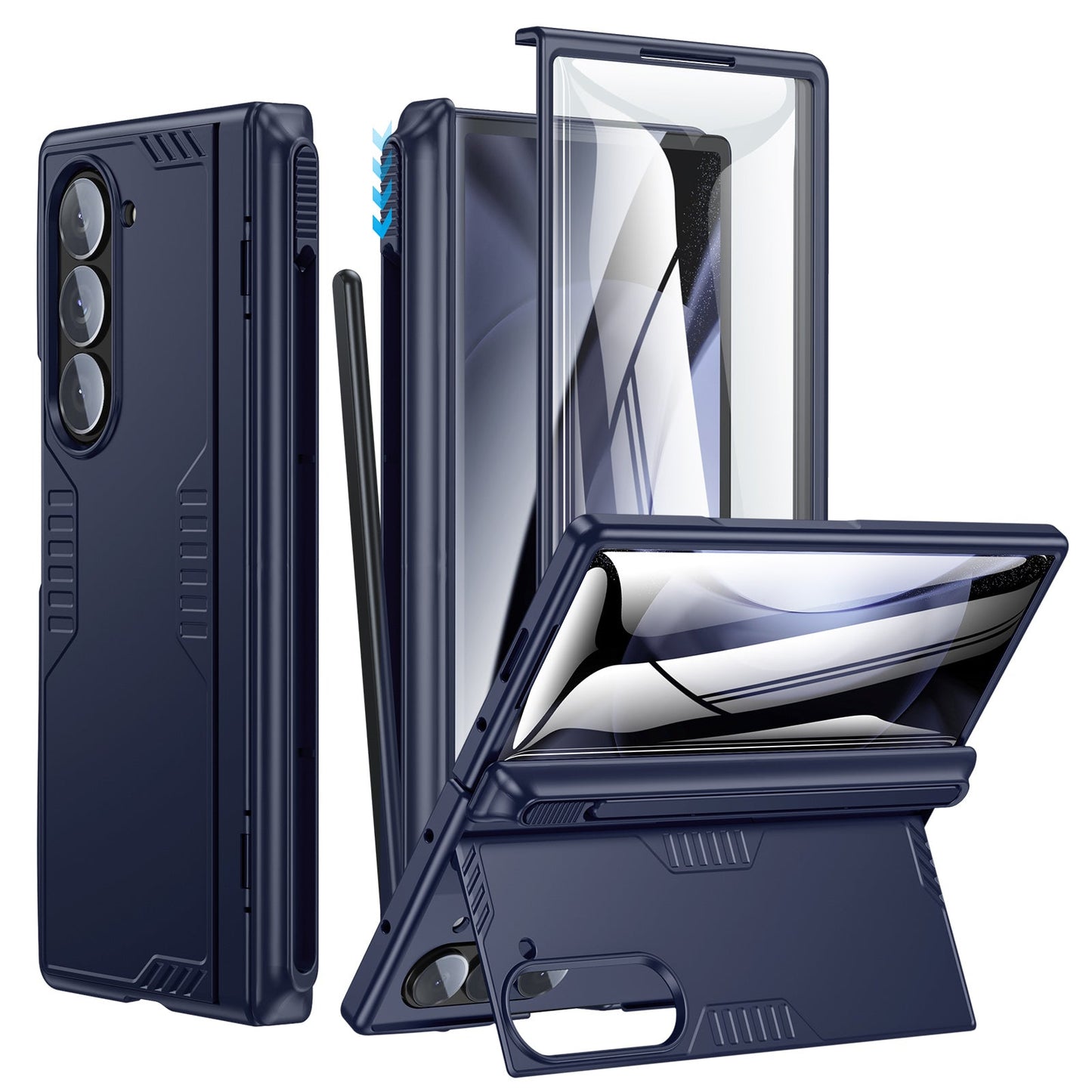 Double Protection Z Fold 6 , Hidden Kickstand, MagSafe
