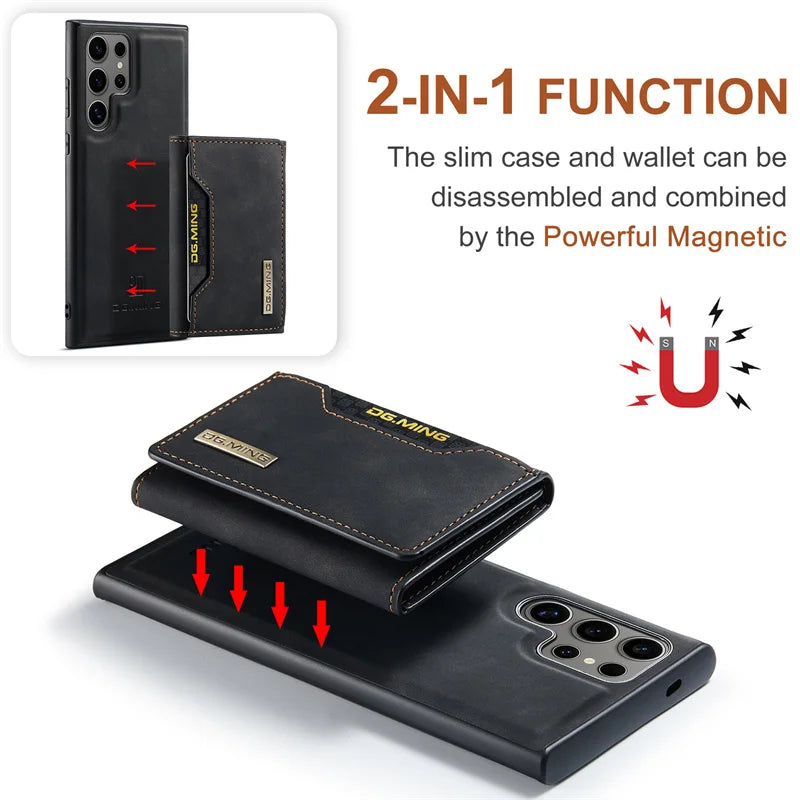 EliteWallet S25 Ultra – 2-in-1 Detachable Wallet Case with Card Holder
