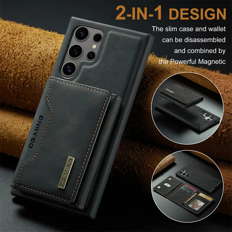 EliteWallet S25 Ultra – 2-in-1 Detachable Wallet Case with Card Holder