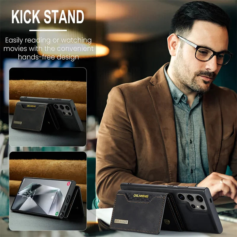 EliteWallet S25 Ultra – 2-in-1 Detachable Wallet Case with Card Holder