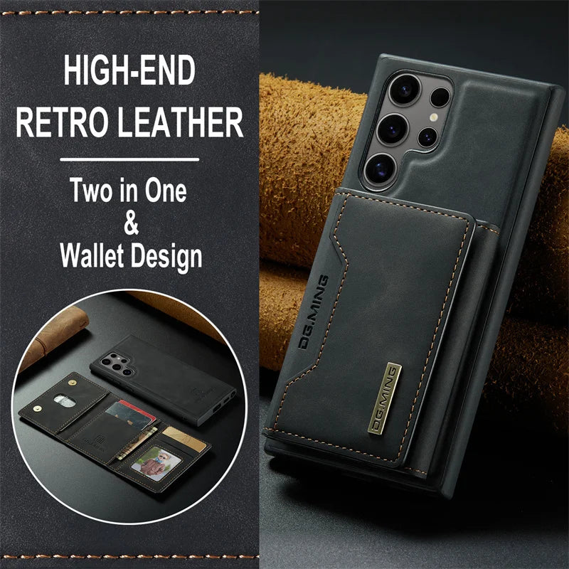 EliteWallet S25 Ultra – 2-in-1 Detachable Wallet Case with Card Holder