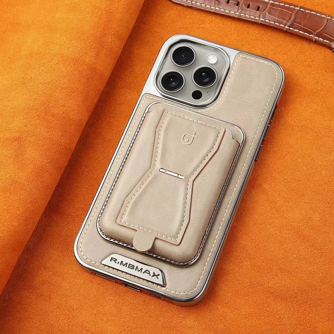 Wallet Leather iPhone 16-14 Pro Max - Wallet & Kickstand Case