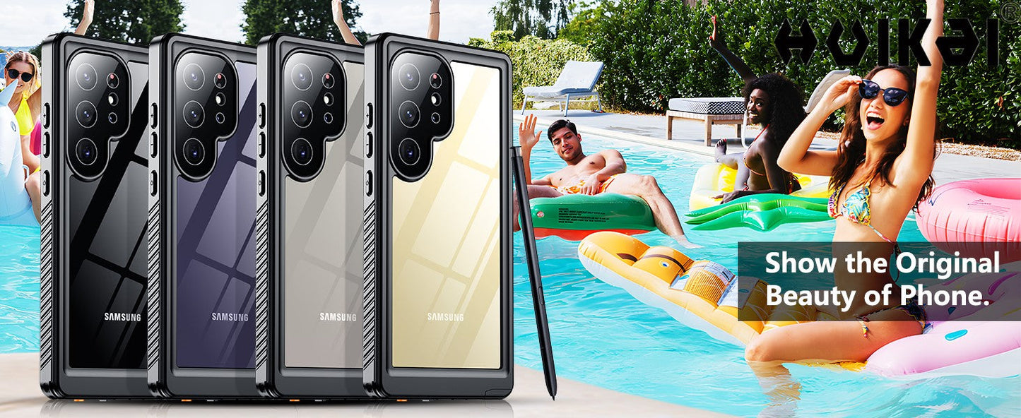 HydroGuard S25 Ultra – Waterproof & Rugged Shockproof Case