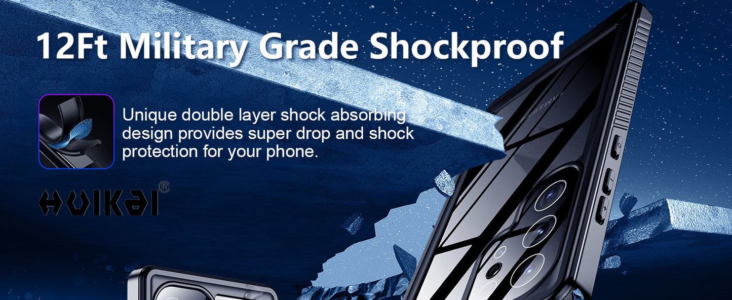 HydroGuard S25 Ultra – Waterproof & Rugged Shockproof Case