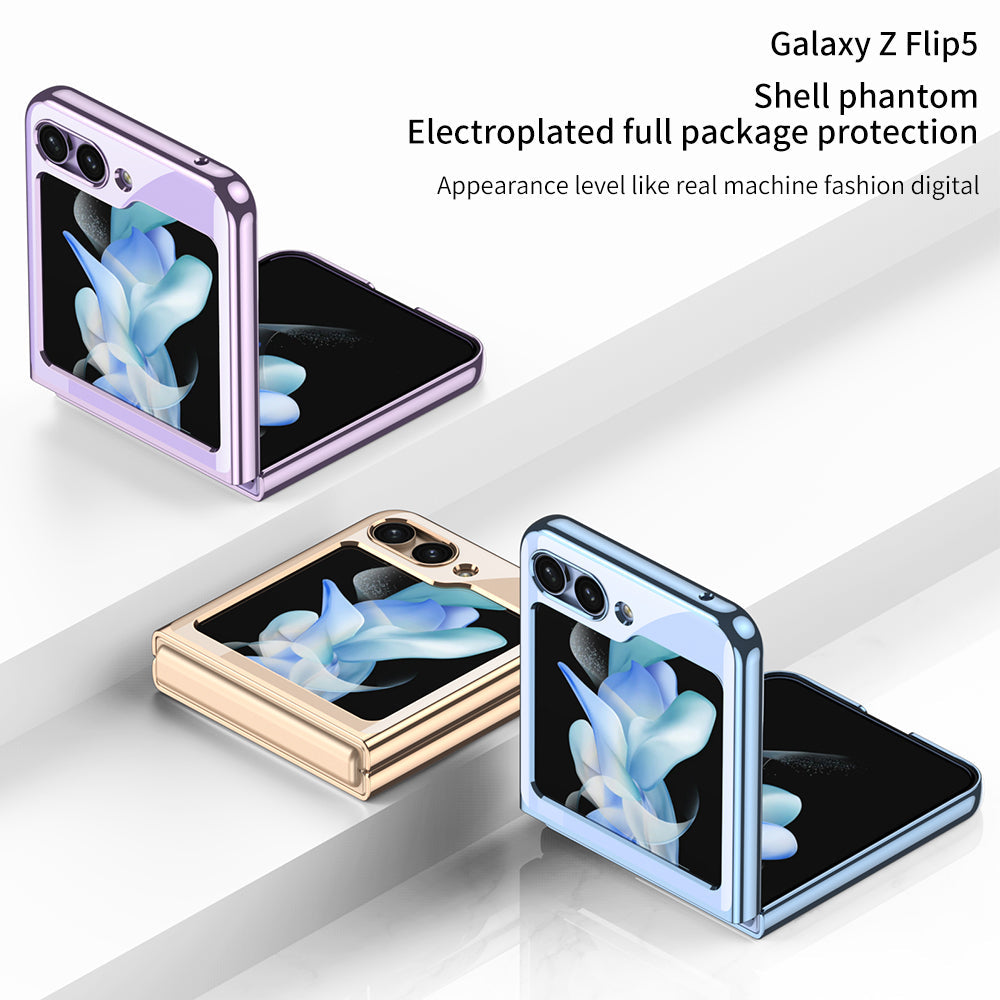 Electroplating Transparent Protective Z Flip 5 Case