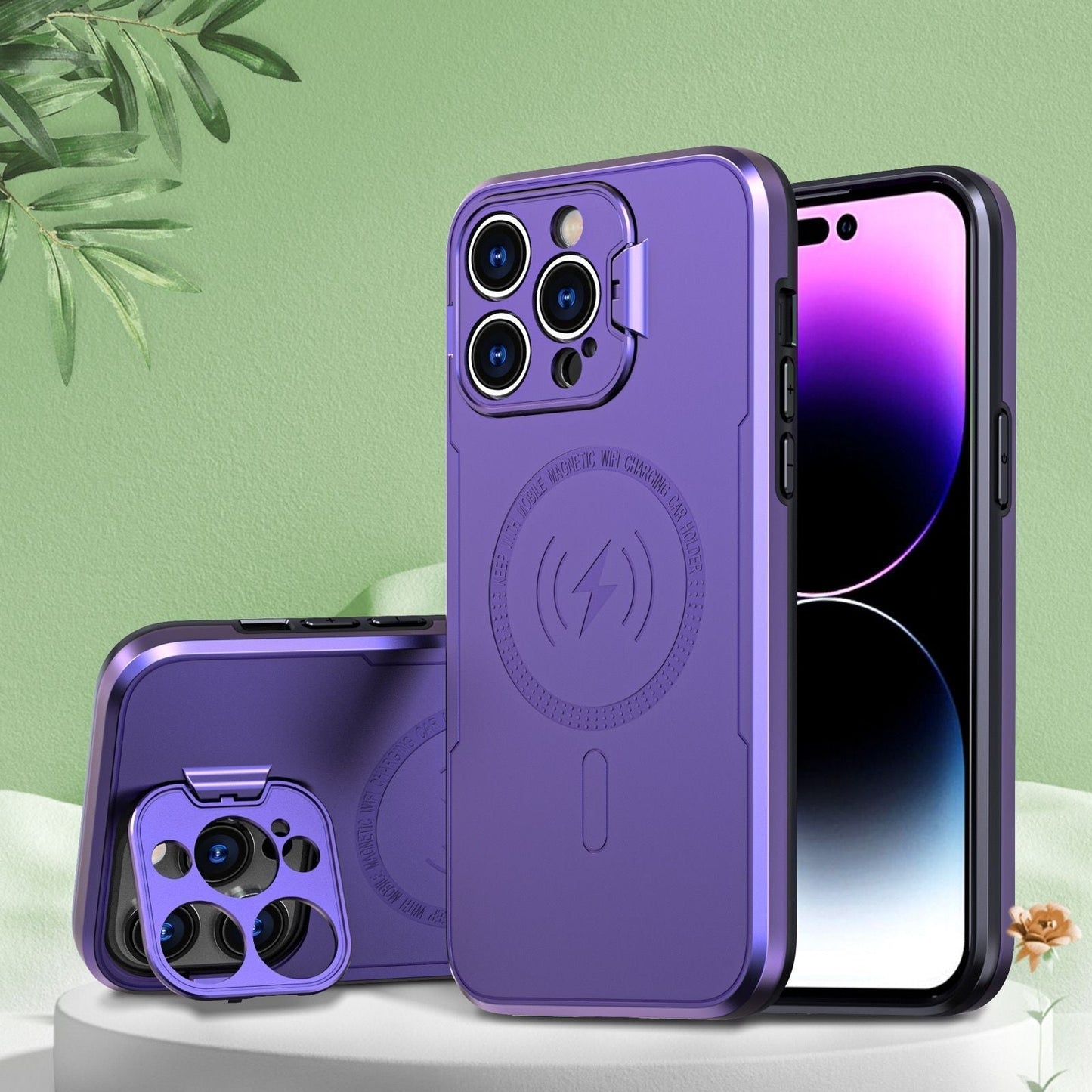Magnetic Holder iPhone Case Lens All-Inclusive