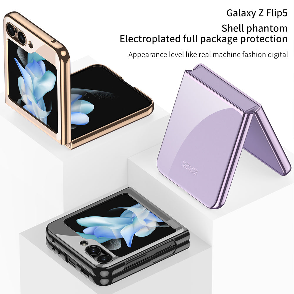 Electroplating Transparent Protective Z Flip 5 Case