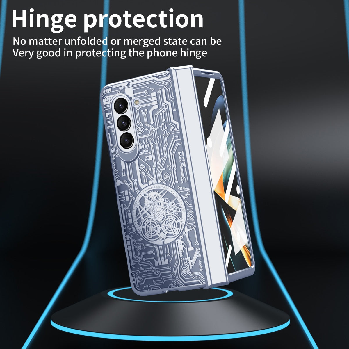 Electroplated Transparent Shockproof Cover- Z Fold 5