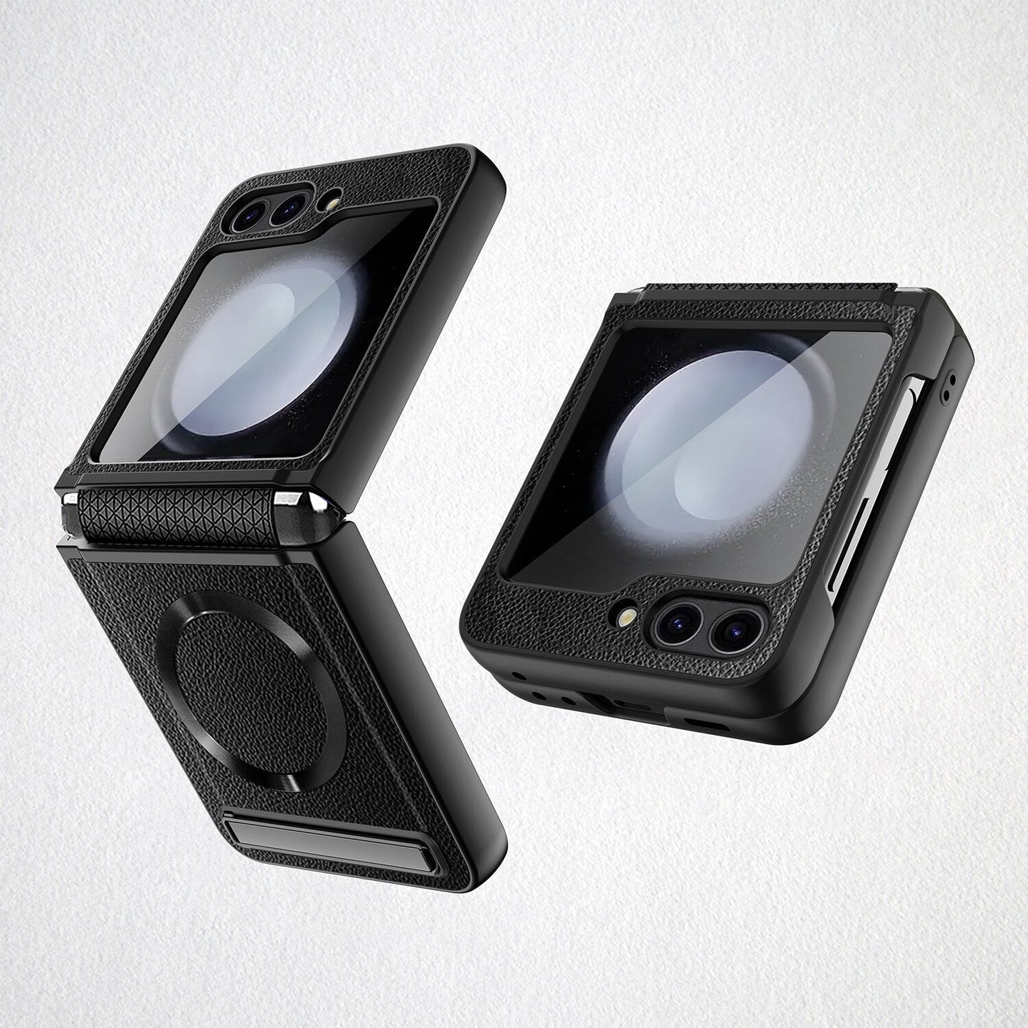 Leather Kickstand Magsafe Case - Z Flip 5