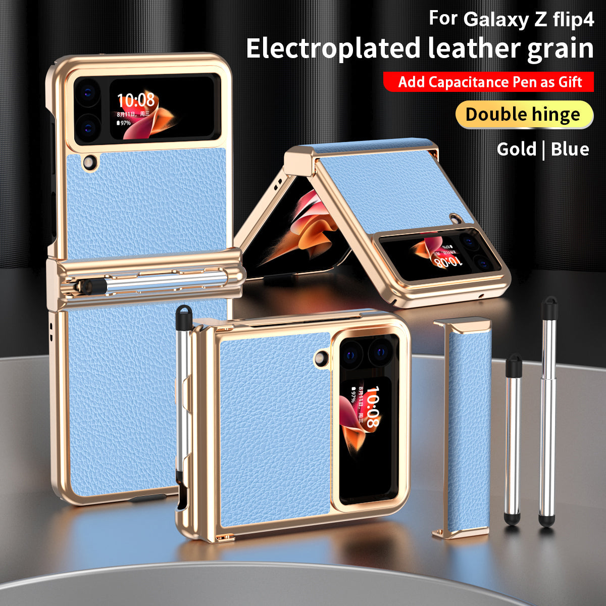 Luxury Leather Case (Pen Slot) - Z Flip series