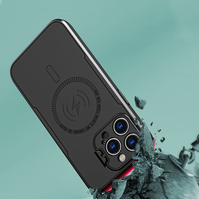 Magnetic Holder iPhone Case Lens All-Inclusive
