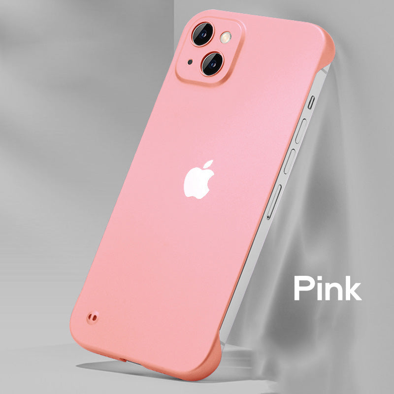 Ultra-thin frosted borderless case for iPhone