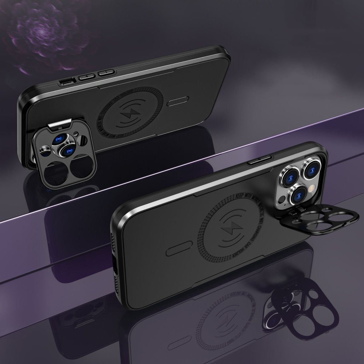 Magnetic Holder iPhone Case Lens All-Inclusive