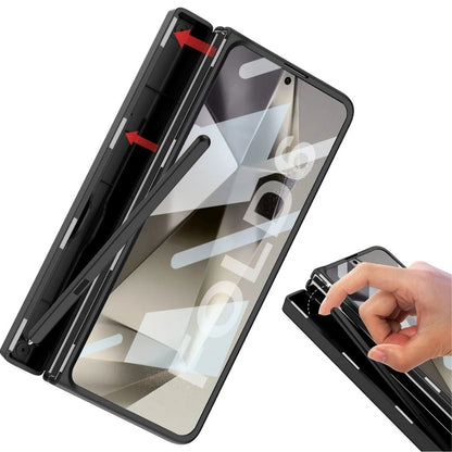 Metal Ring Z Fold 6  Stand Lanyard Pen Case