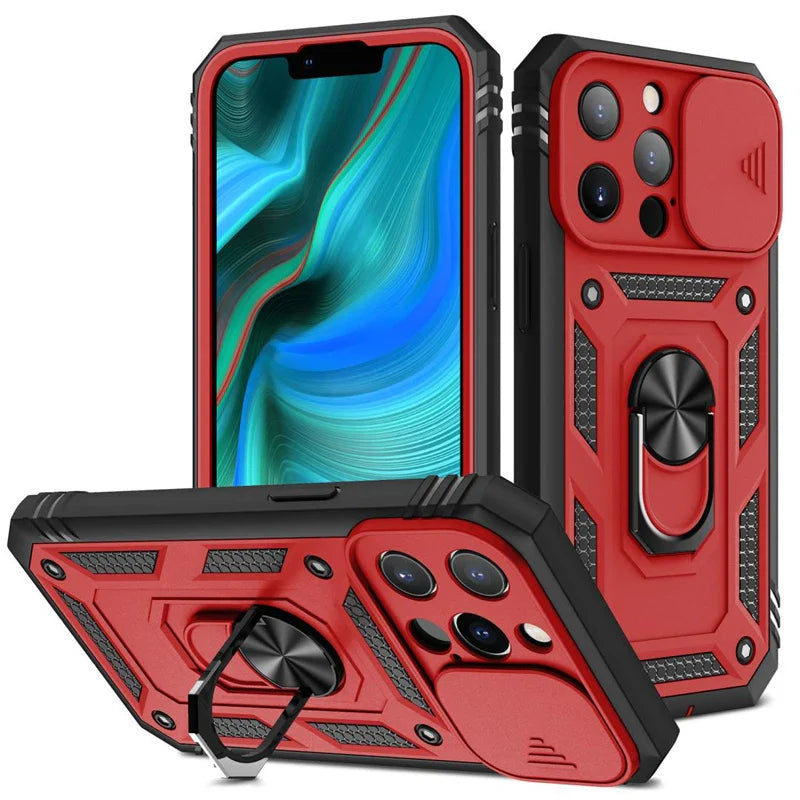 Slide Case for iPhone 16-14 Pro Max - Shockproof & MagSafe