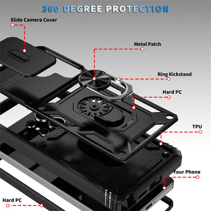 TitanArmor S25 Ultra – 360° Full-Protection Case with Magnetic Ring Stand