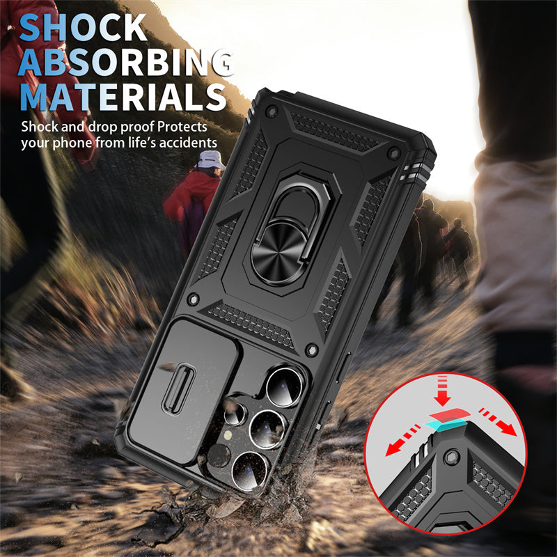 TitanArmor S25 Ultra – 360° Full-Protection Case with Magnetic Ring Stand