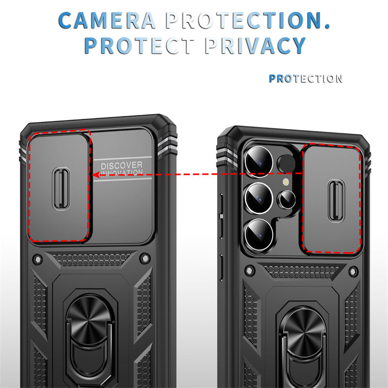 TitanArmor S25 Ultra – 360° Full-Protection Case with Magnetic Ring Stand