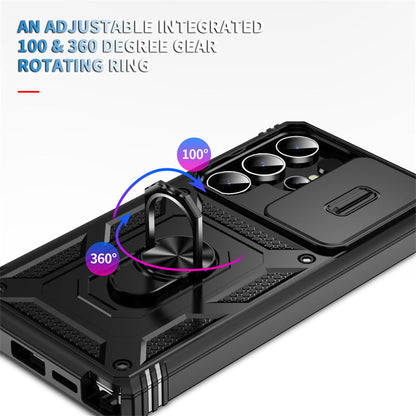 TitanArmor S25 Ultra – 360° Full-Protection Case with Magnetic Ring Stand