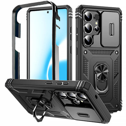 TitanArmor S25 Ultra – 360° Full-Protection Case with Magnetic Ring Stand
