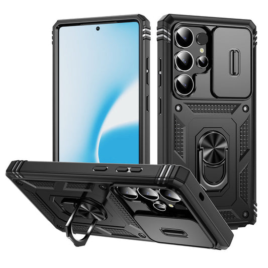 TitanArmor S25 Ultra – 360° Full-Protection Case with Magnetic Ring Stand