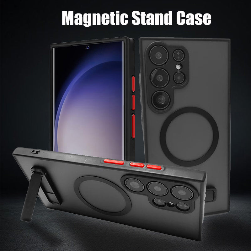 MagGlide S25 Ultra – Translucent Magnetic Case with Slim Kickstand