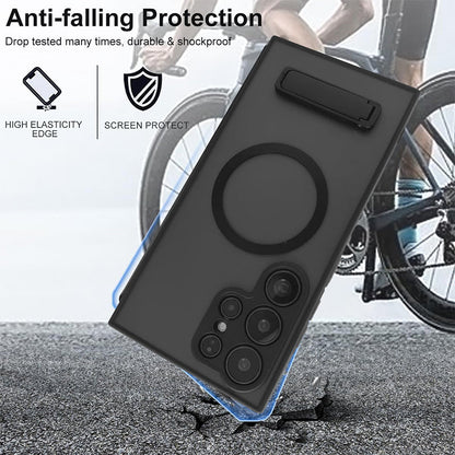MagGlide S25 Ultra – Translucent Magnetic Case with Slim Kickstand