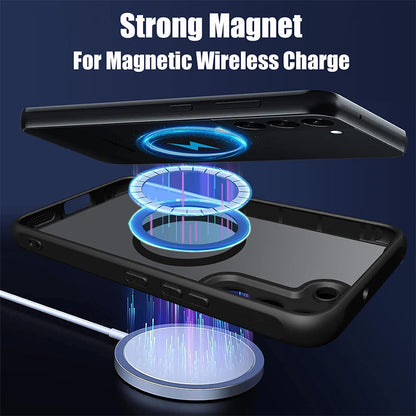 MagGlide S25 Ultra – Translucent Magnetic Case with Slim Kickstand