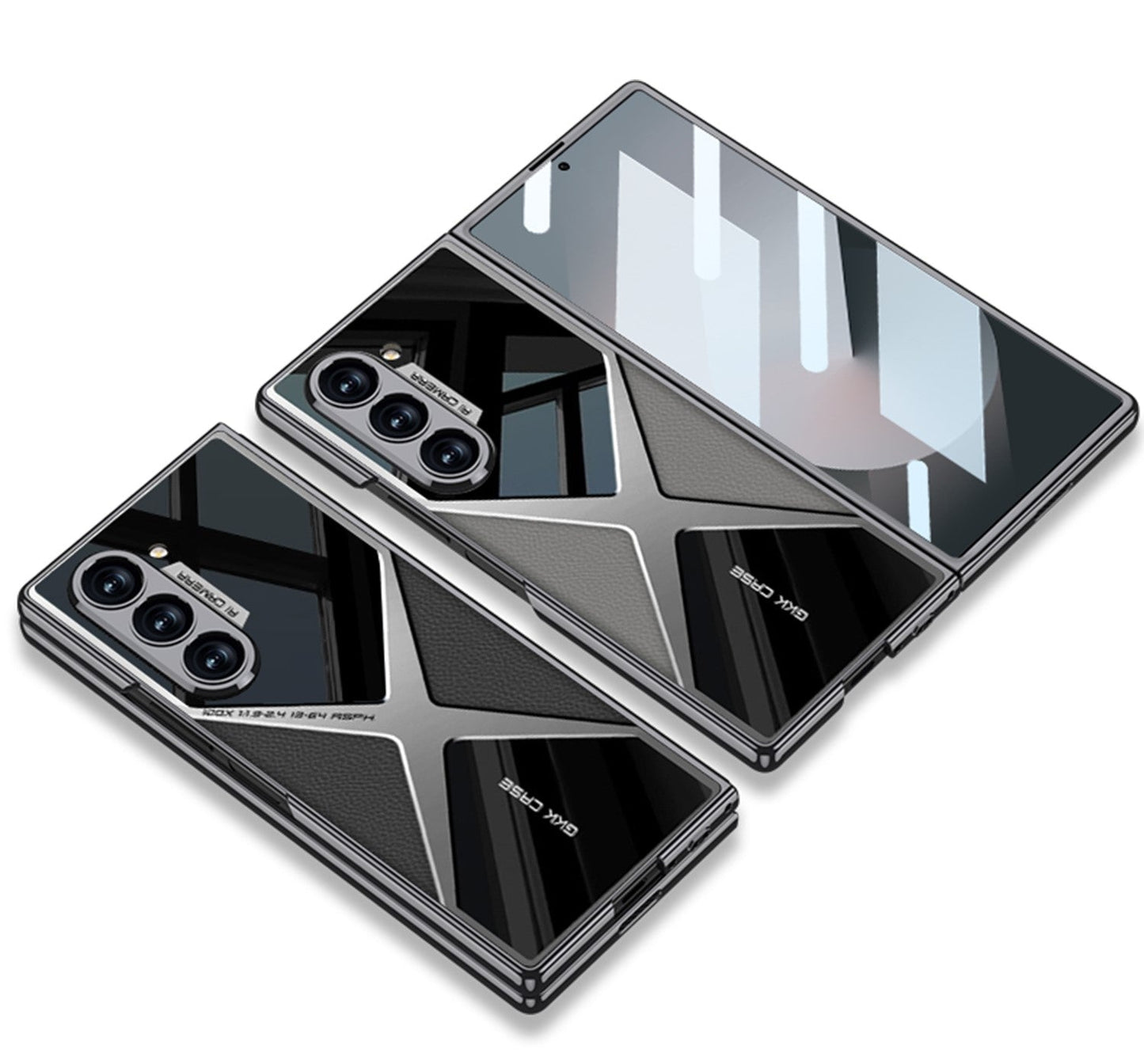 Elite Z Fold 6 PU Leather Electroplated Case