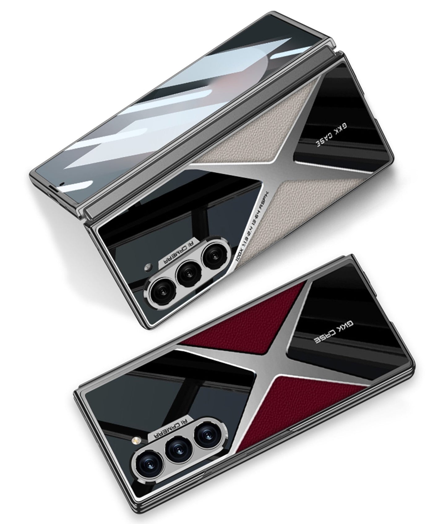 Elite Z Fold 6 PU Leather Electroplated Case