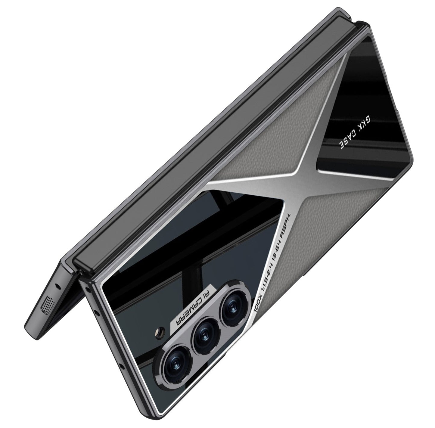 Elite Z Fold 6 PU Leather Electroplated Case