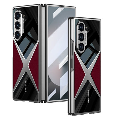 Elite Z Fold 6 PU Leather Electroplated Case