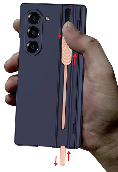 Slim Shield Z Fold 6, 5 - Magnetic Hinge & Stylus Holder Case