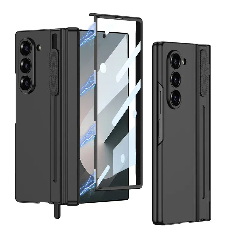 Slim Shield Z Fold 6, 5 - Magnetic Hinge & Stylus Holder Case