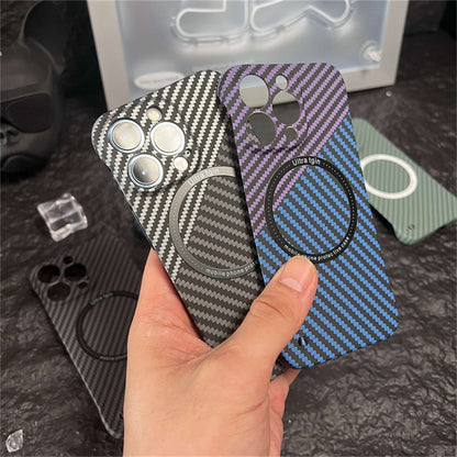 Carbon  iPhone 16, 15, 14  Pro Max MagSafe & Slim Protection Case