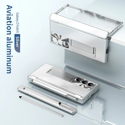 Alloy Z Fold 6, 5 Pen slot, Kickstand Soft Case