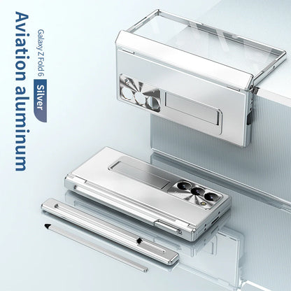 Armor Z Fold 6,5,4 Magnetic Hinge Kickstand & Full Protection Case