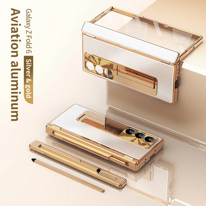 Armor Z Fold 6,5,4 Magnetic Hinge Kickstand & Full Protection Case