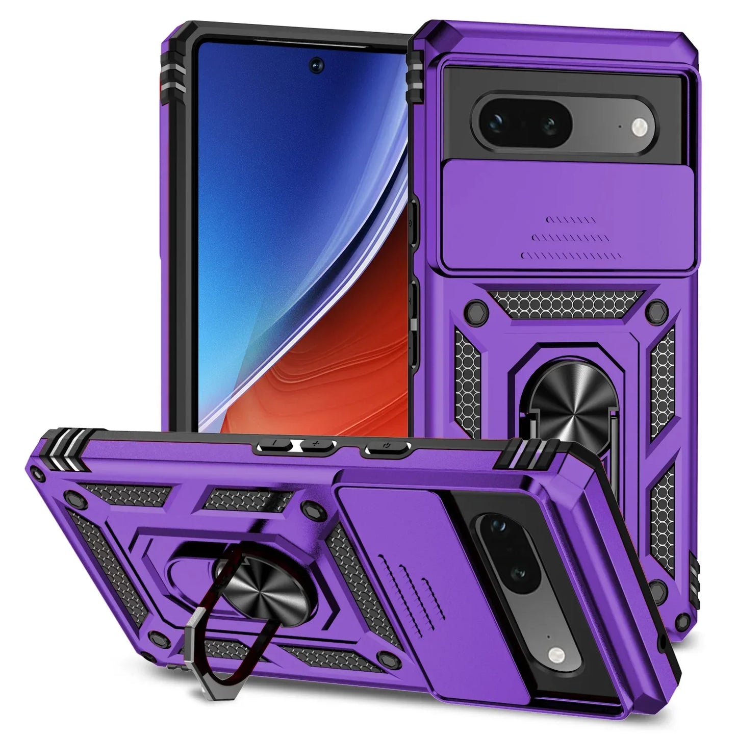 Slide Pixel 9 , 8  Military Shockproof Case with CamSlide
