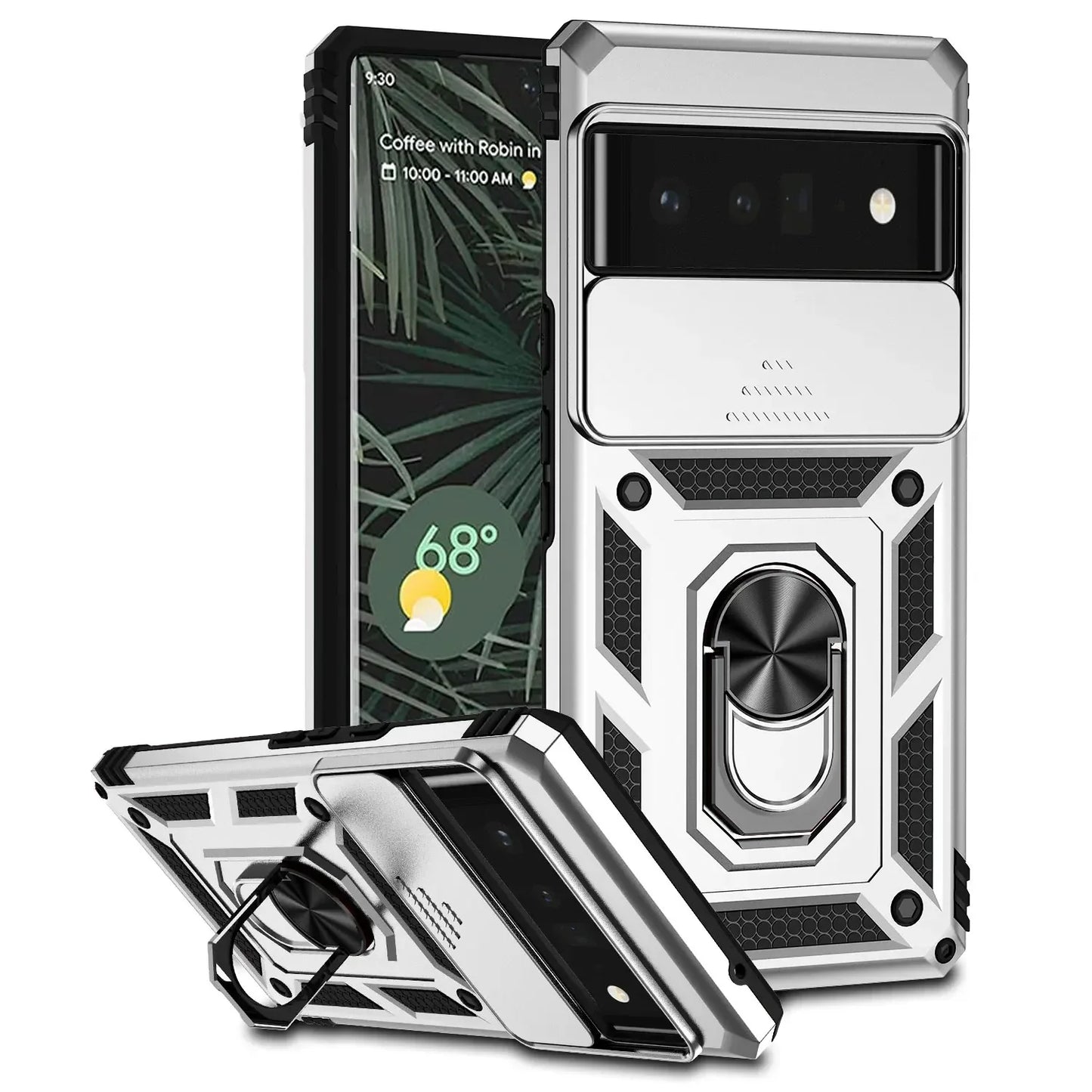 Slide Pixel 9 , 8  Military Shockproof Case with CamSlide