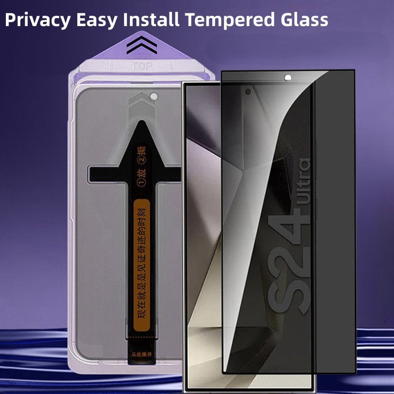 StealthGuard S25 Ultra – Privacy & Dust-Free Tempered Glass Screen Protector